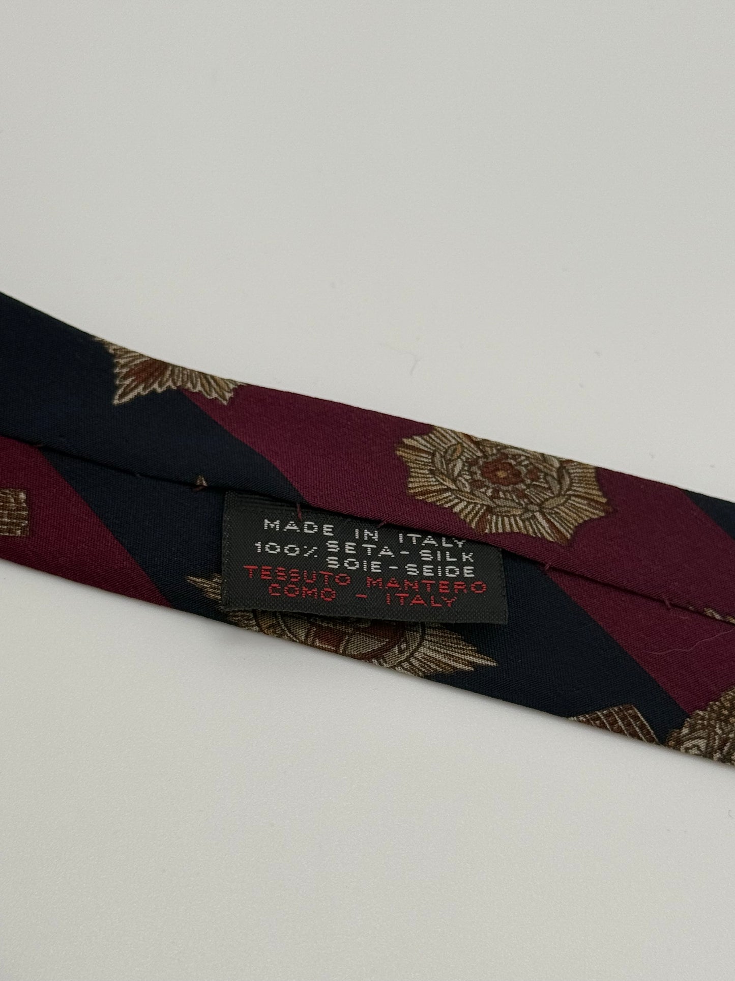 Regimental Mantero silk tie