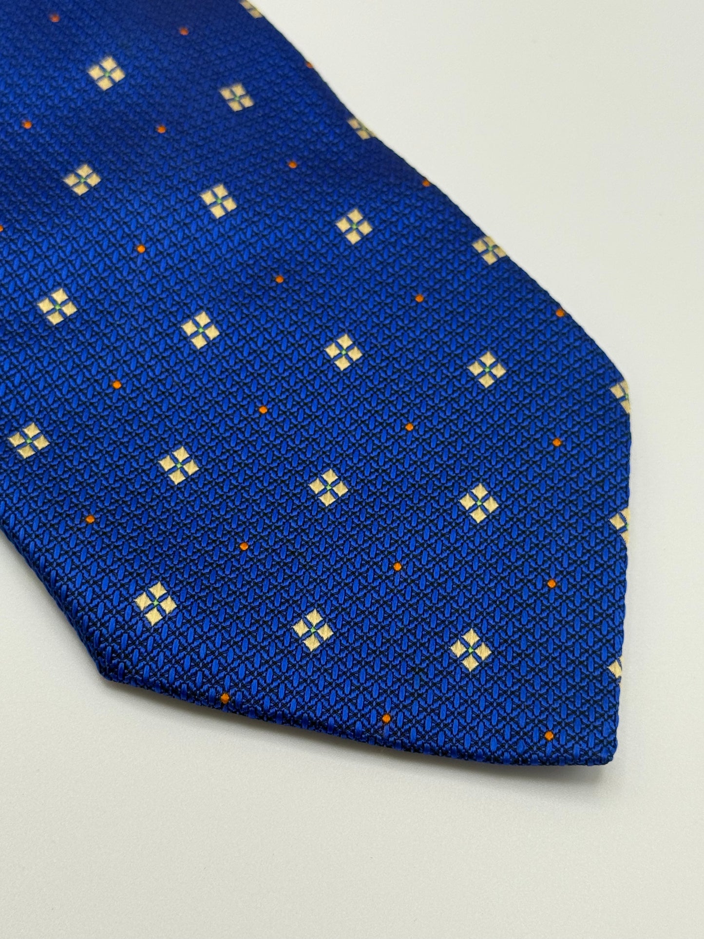 Blue Jacquard silk tie
