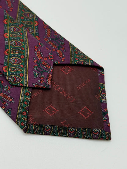 Small flower silk tie