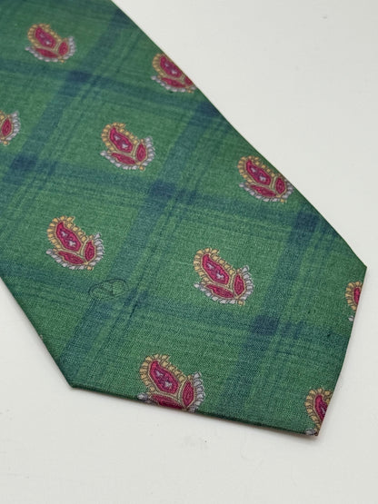Green Sarin silk tie
