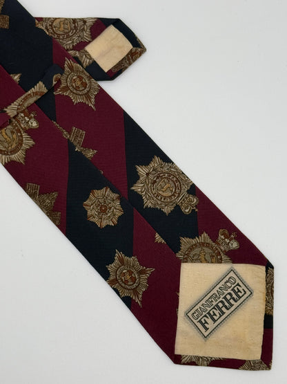 Regimental Mantero silk tie