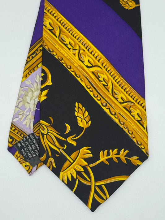 Baroque vintage silk tie