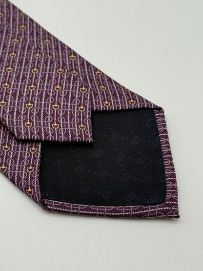 Pink twill silk tie