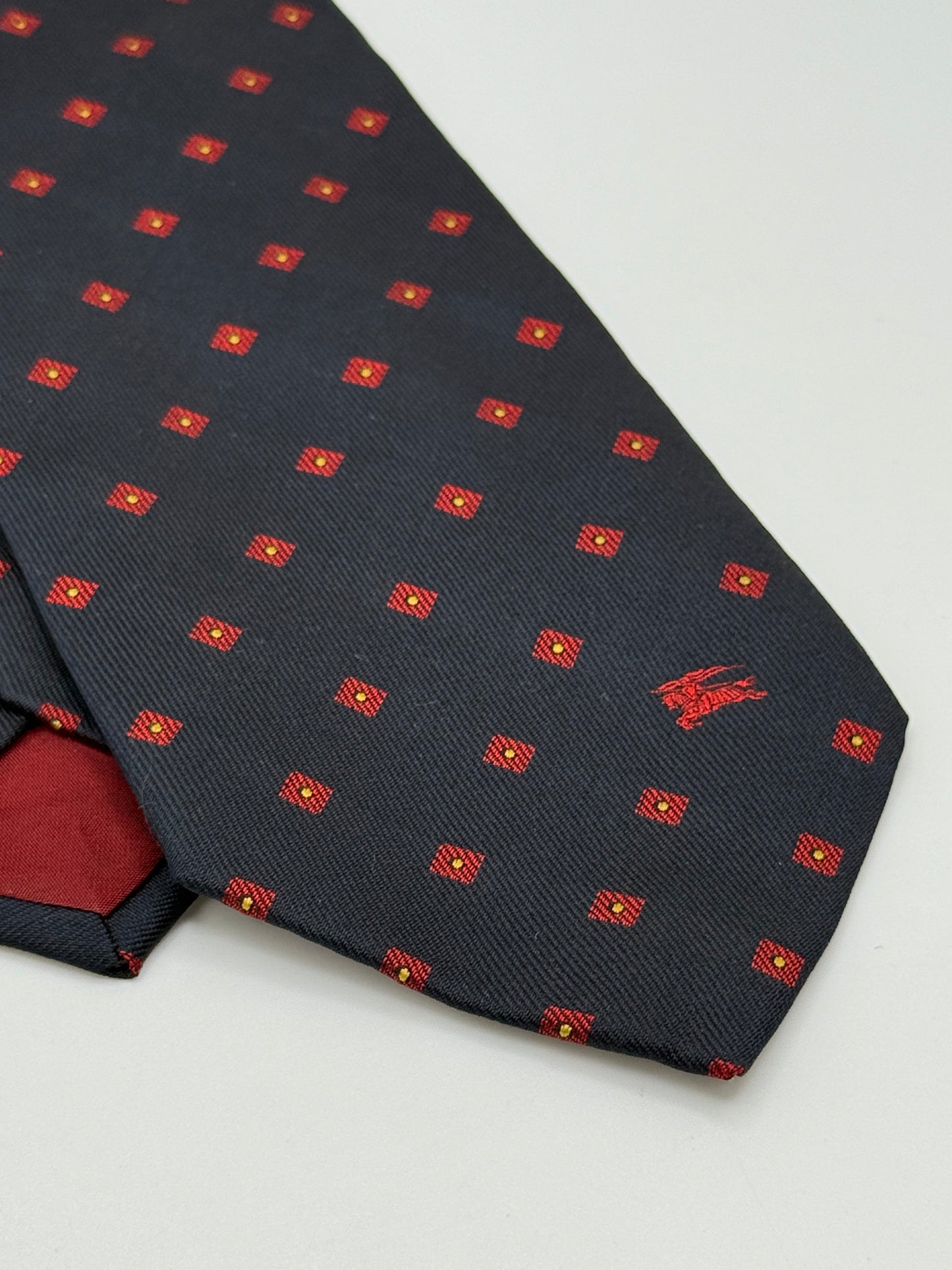 Black twill silk tie