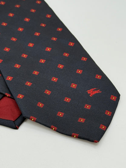 Black twill silk tie