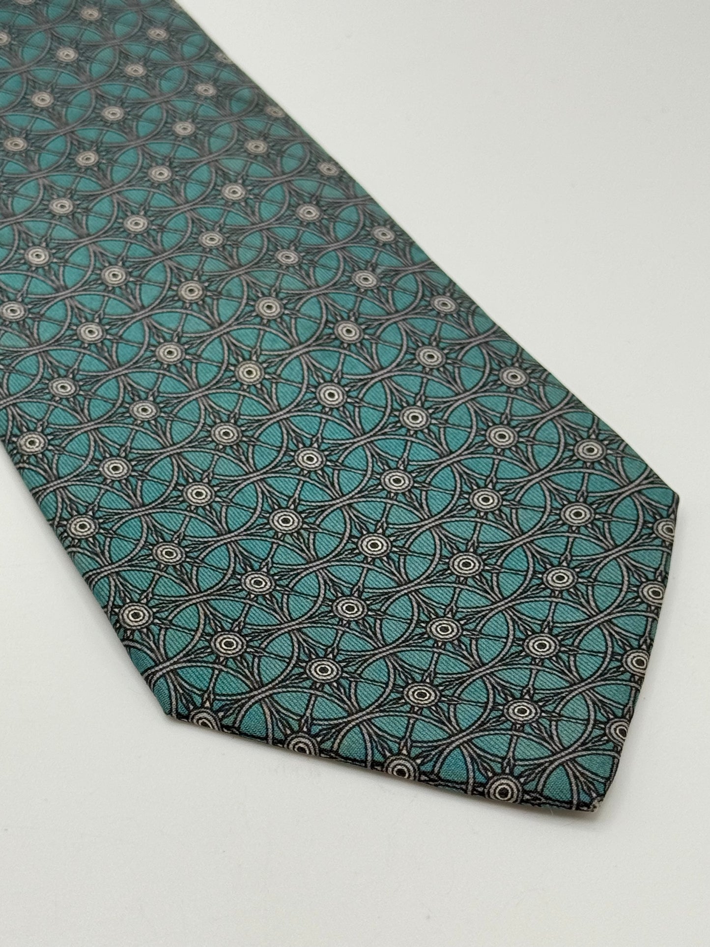 Light blue twill silk tie