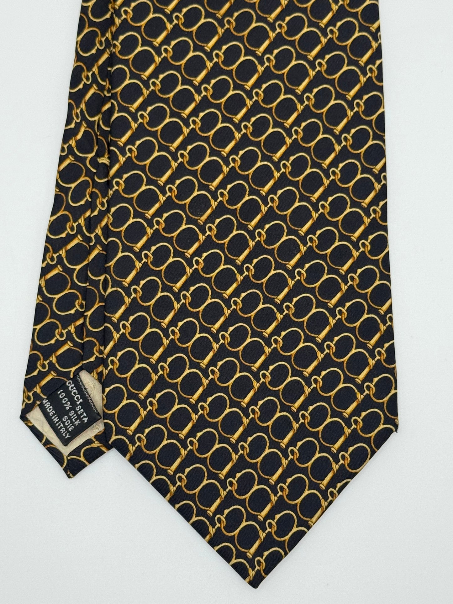 Black silk tie