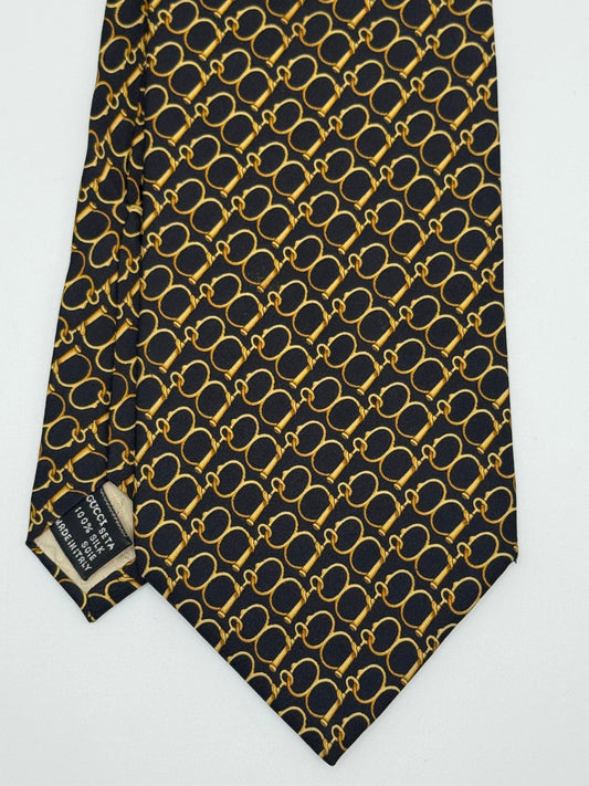 Black silk tie
