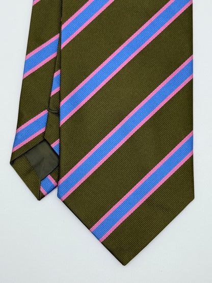 Dark green silk tie