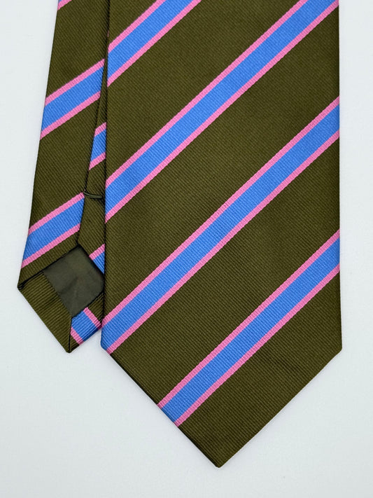 Dark green silk tie