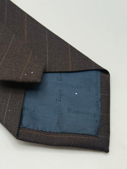 Brown wool tie