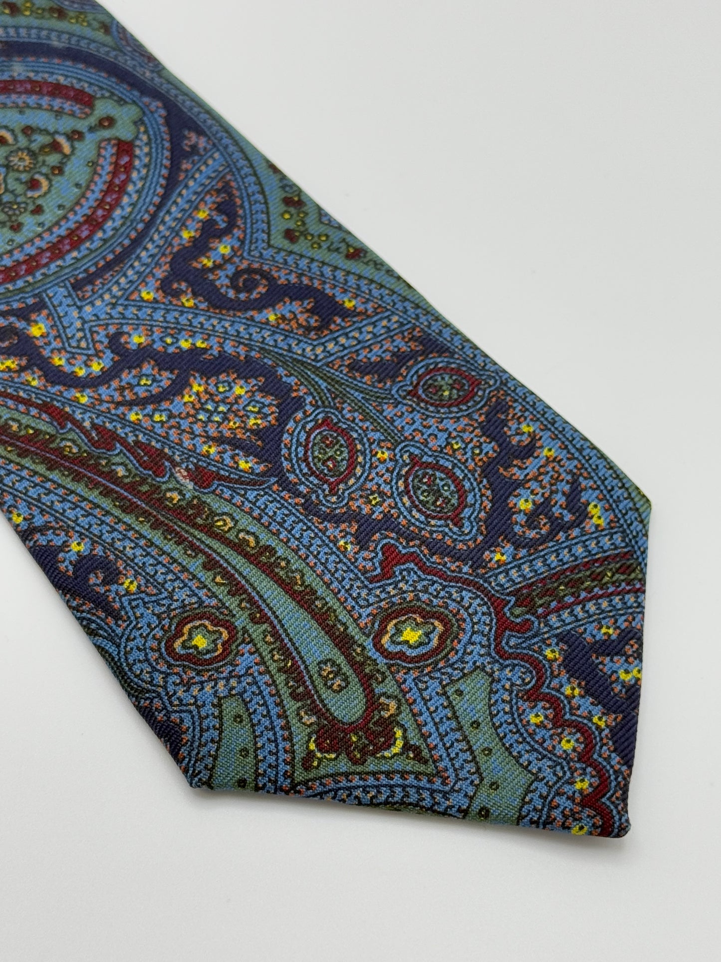 Cashmere pattern silk twill tie