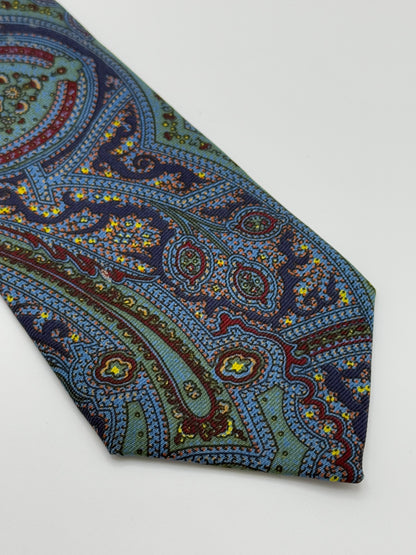 Cashmere pattern silk twill tie