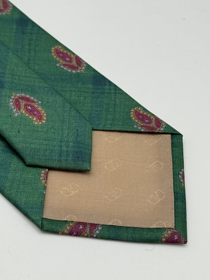 Green Sarin silk tie