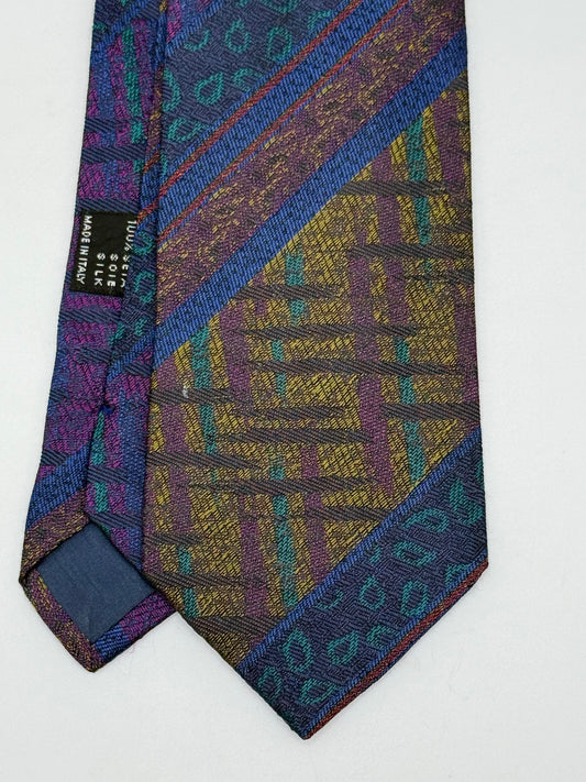 Multicolor silk tie