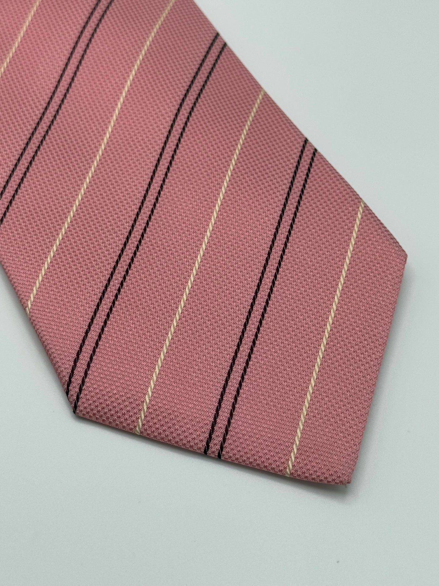 Pink sartorial jacquard silk tie