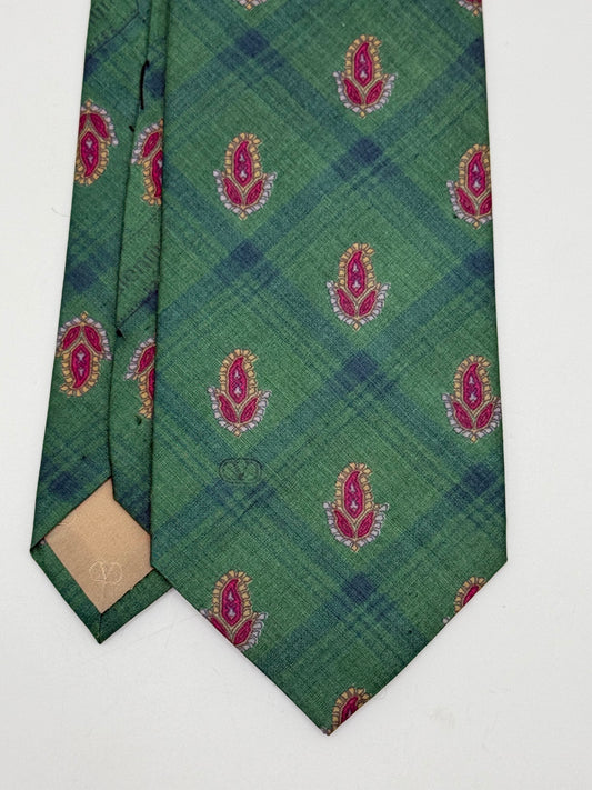 Green Sarin silk tie