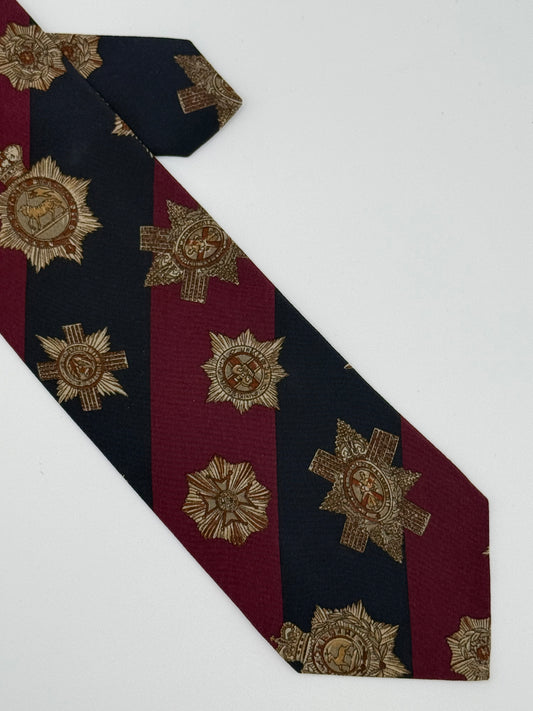 Regimental Mantero silk tie
