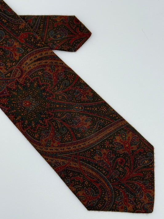 Cashmere pattern silk tie