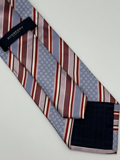 Blue jacquard silk tie