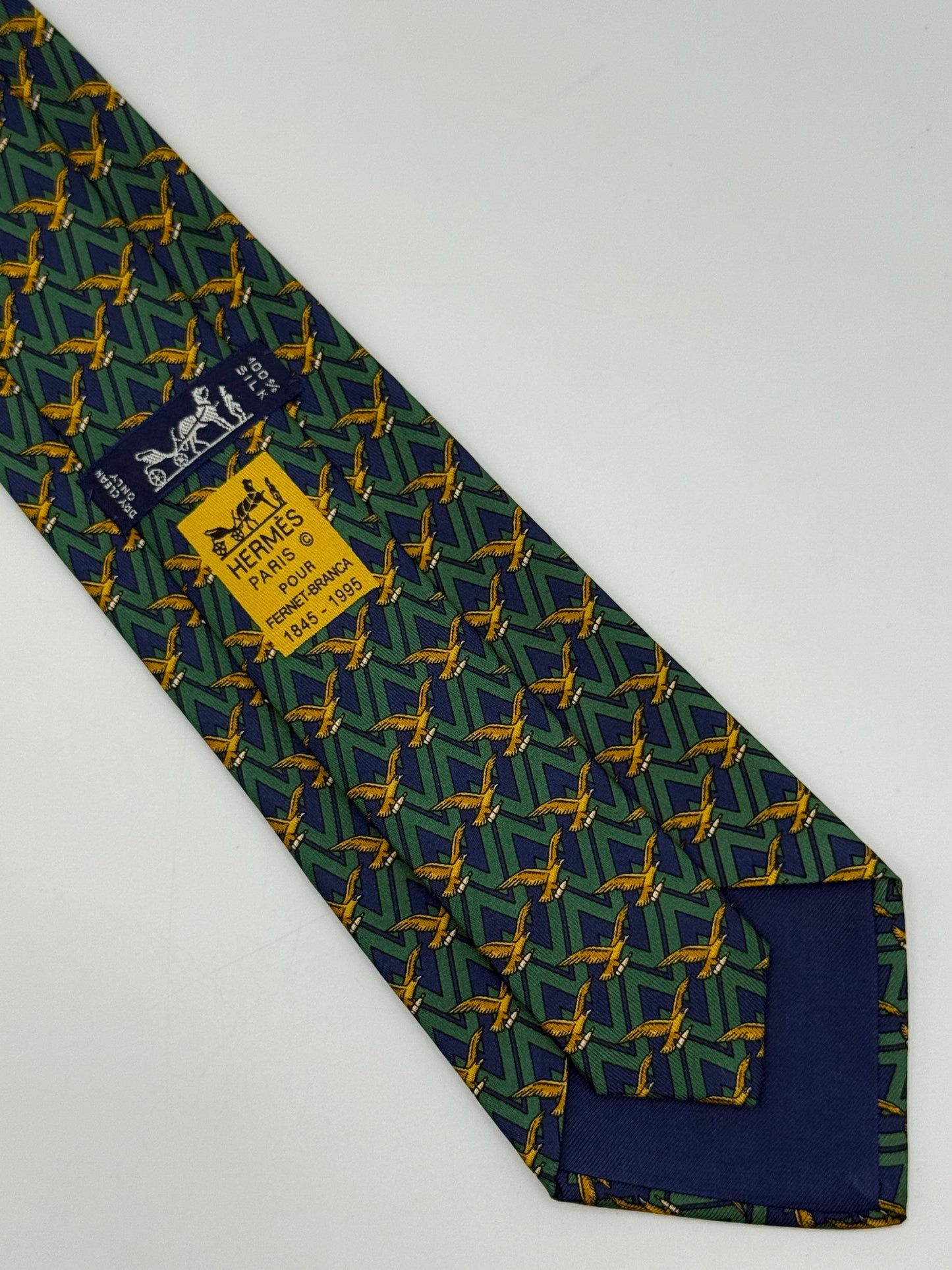 Dark blue twill silk tie limited edition