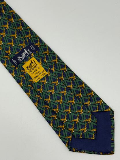 Dark blue twill silk tie limited edition