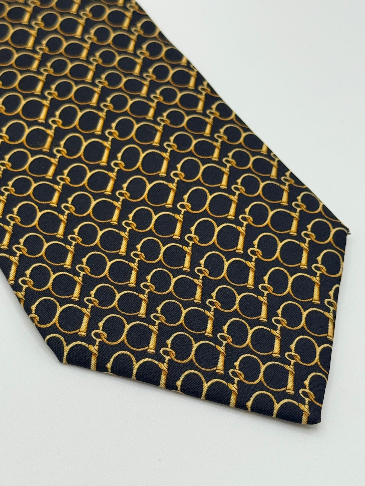 Black silk tie
