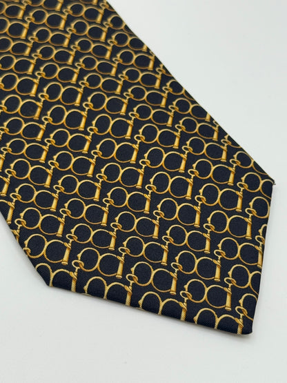 Black silk tie