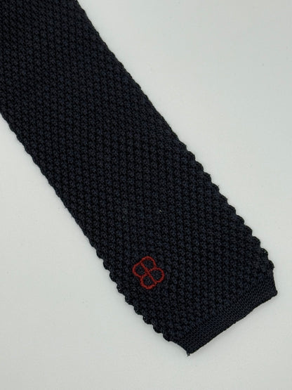 Dark blue tricot tie
