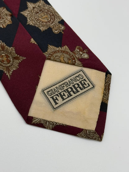 Regimental Mantero silk tie