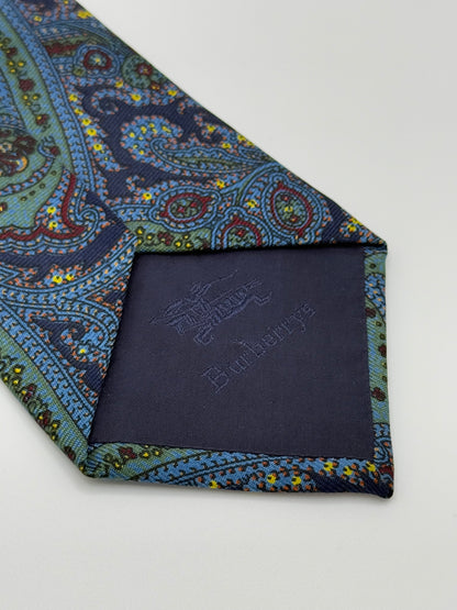 Cashmere pattern silk twill tie