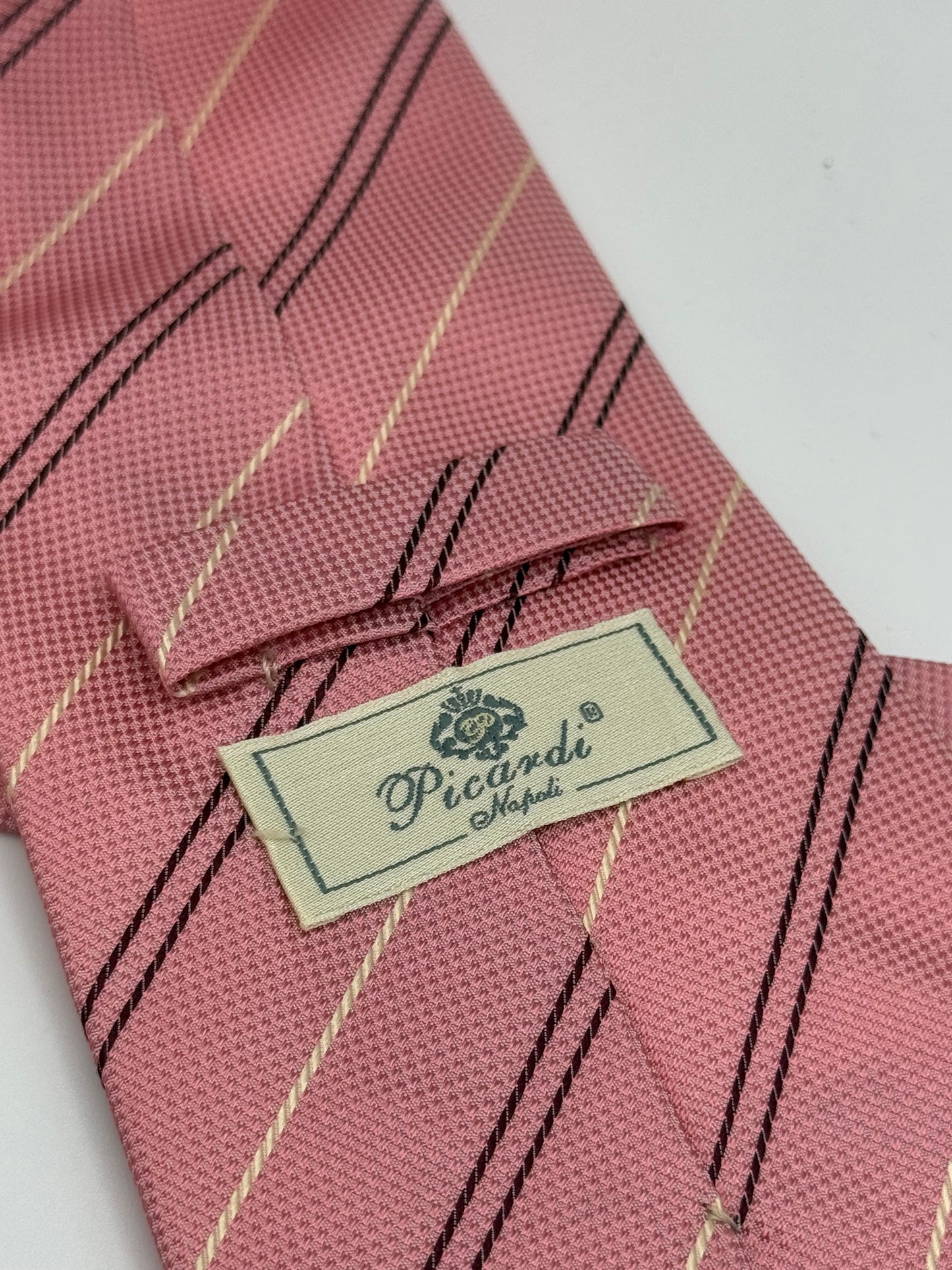 Pink sartorial jacquard silk tie