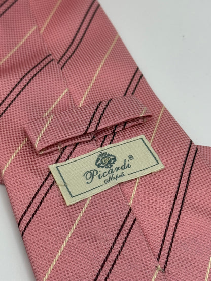 Pink sartorial jacquard silk tie