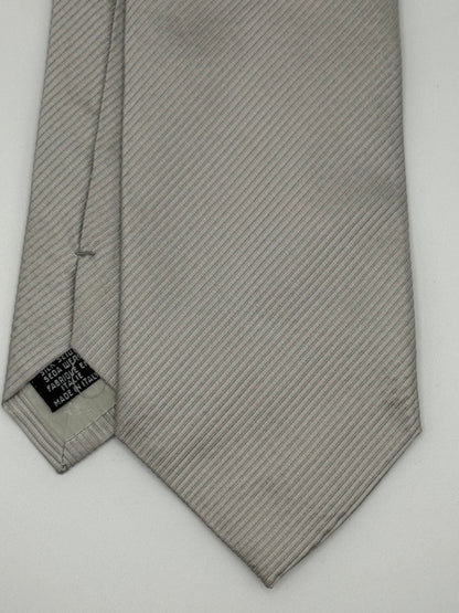 Grey jacquard silk tie