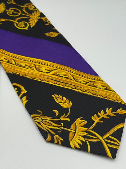 Baroque vintage silk tie