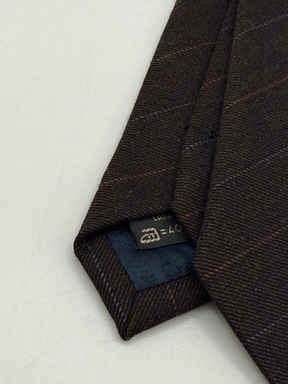 Brown wool tie