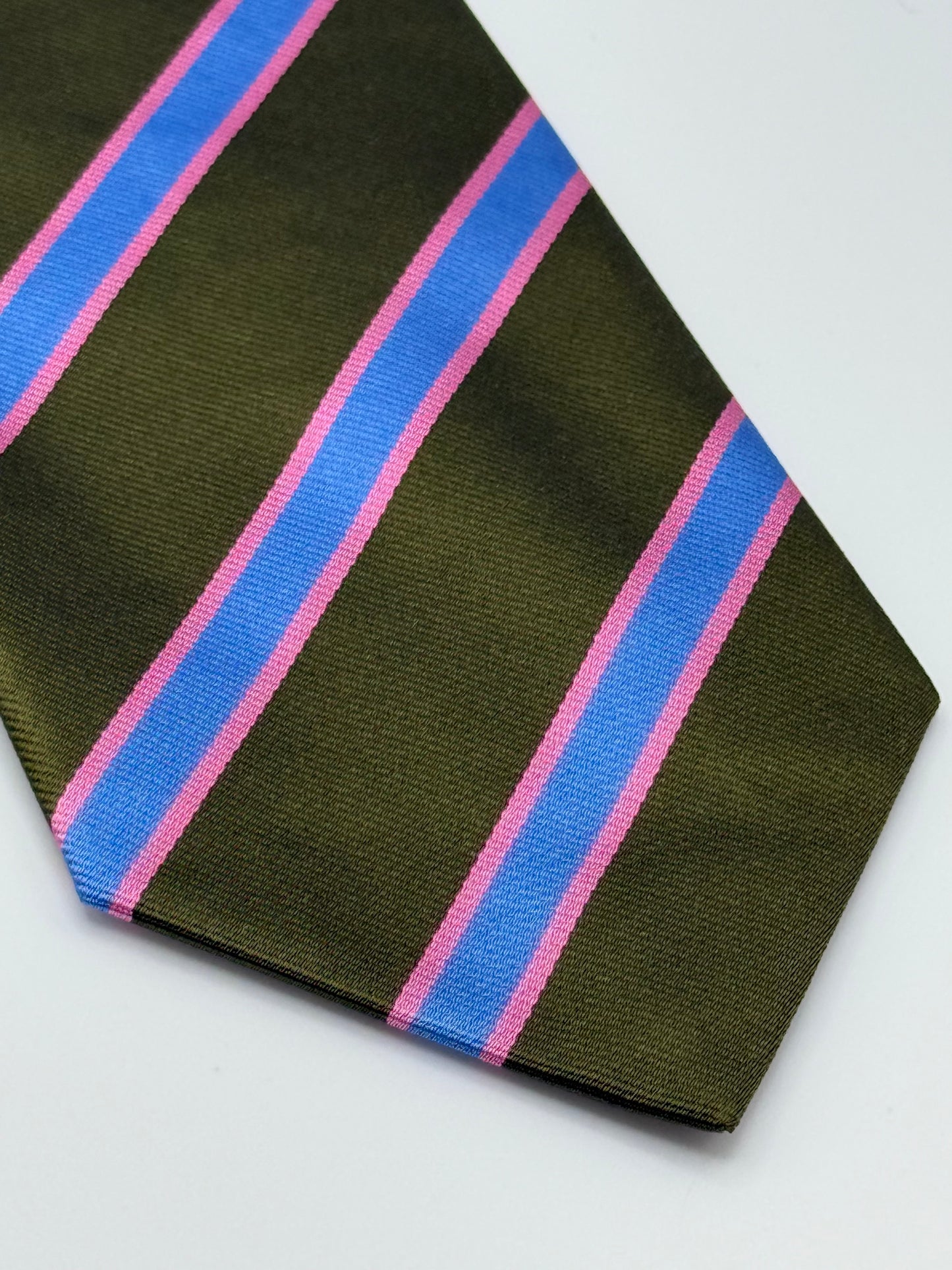 Dark green silk tie