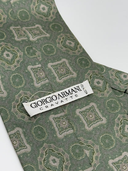 Light green silk tie