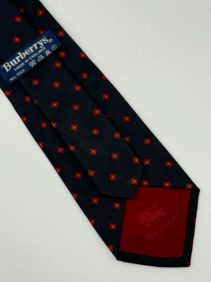 Black twill silk tie