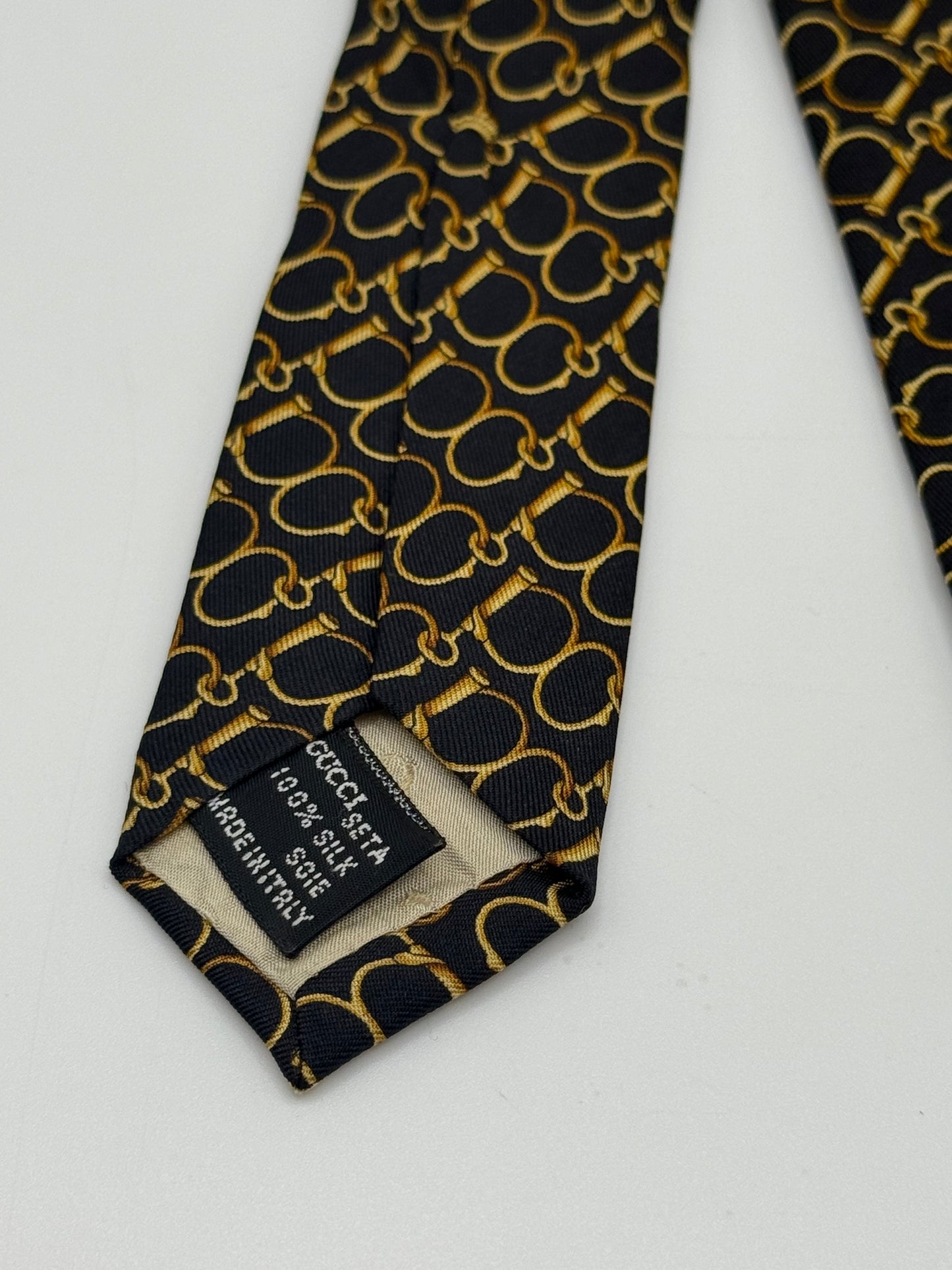 Black silk tie