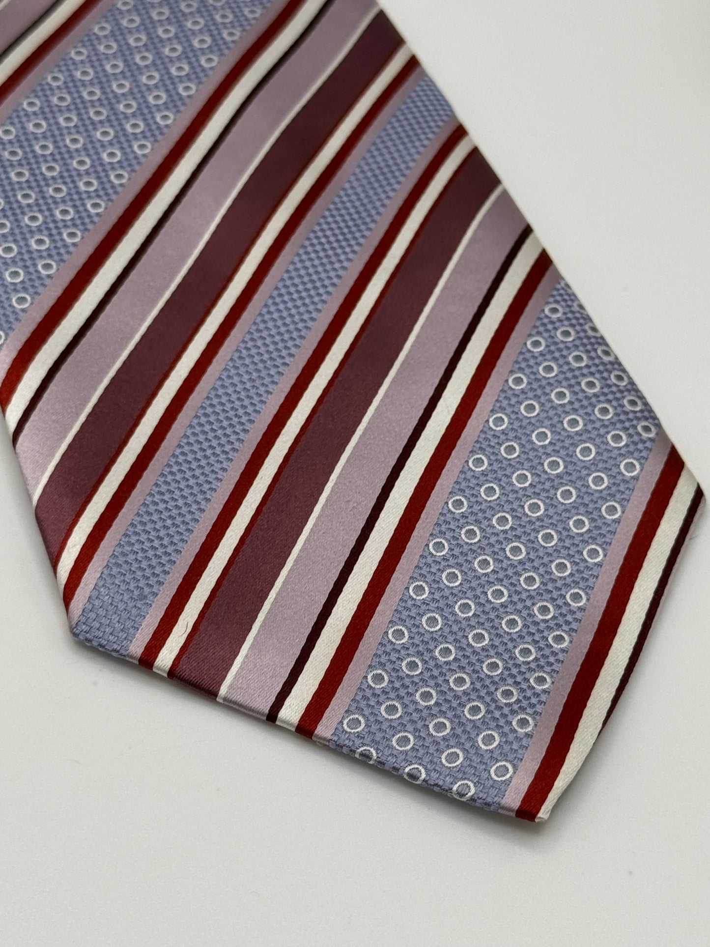 Blue jacquard silk tie