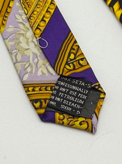 Baroque vintage silk tie