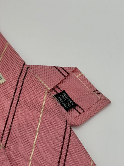Pink sartorial jacquard silk tie