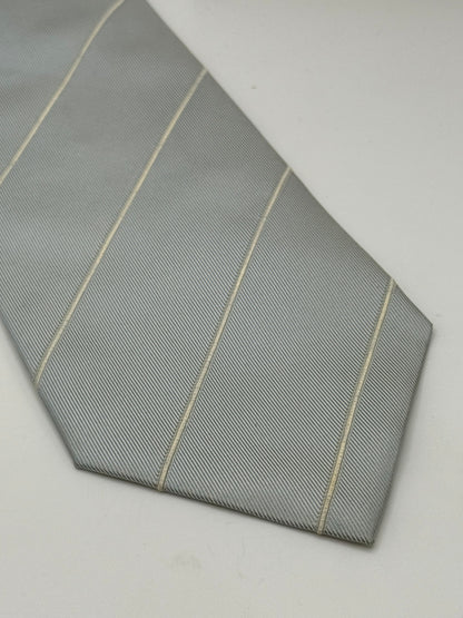 Light blue twill silk tie