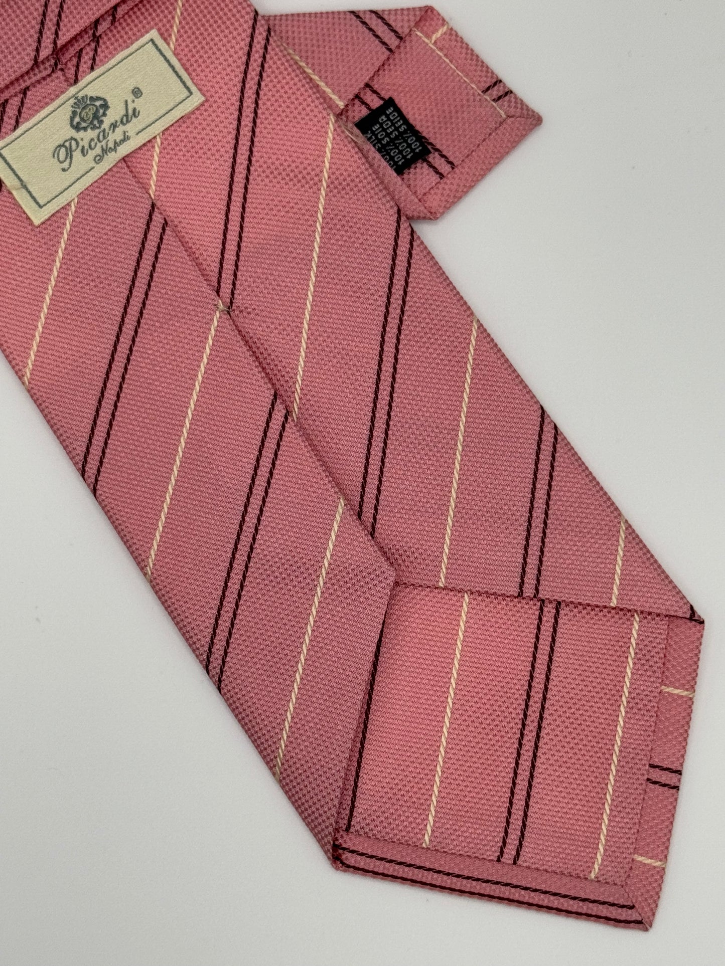 Pink sartorial jacquard silk tie