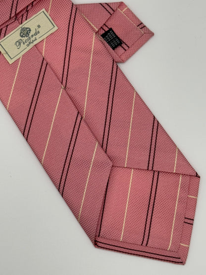 Pink sartorial jacquard silk tie