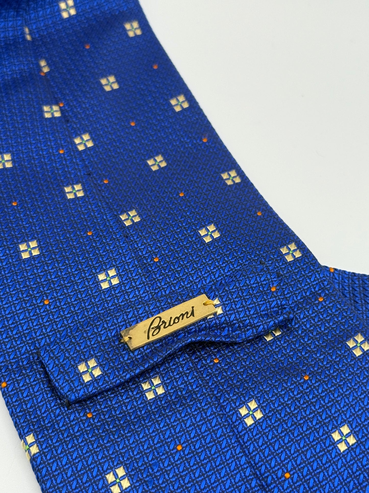 Blue Jacquard silk tie