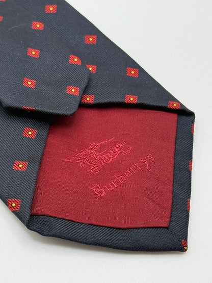 Black twill silk tie