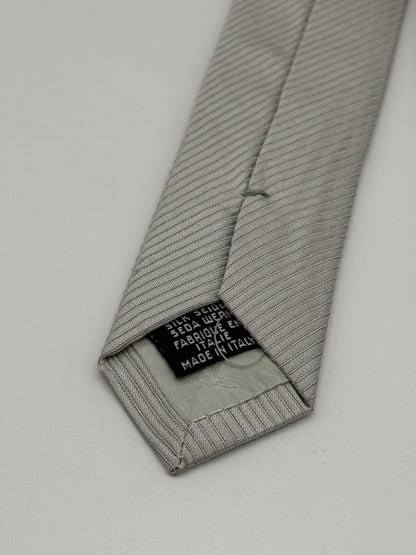 Grey jacquard silk tie