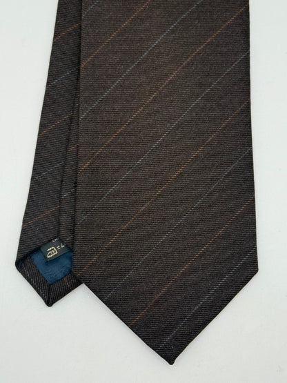Brown wool tie